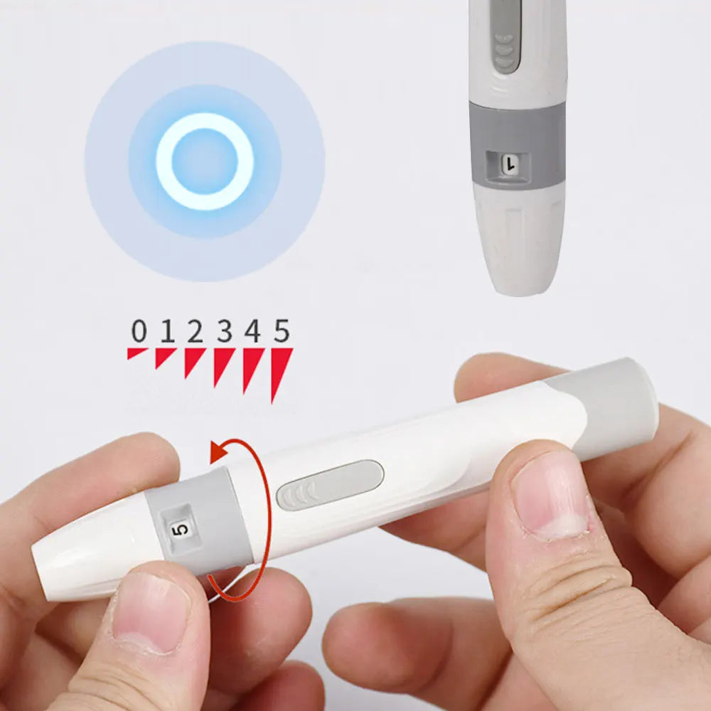 Stylo lancettes stériles, 50 pièces, aiguilles jetables, mesure du sucre dans le sang, stylo de Test, accessoires médicaux pour le Test du diabète