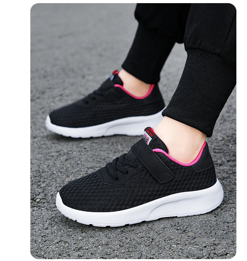 Baskets légères à semelles souples pour enfants, chaussures de sport, de course, de marche, de Tennis, en maille, pour garçons et filles