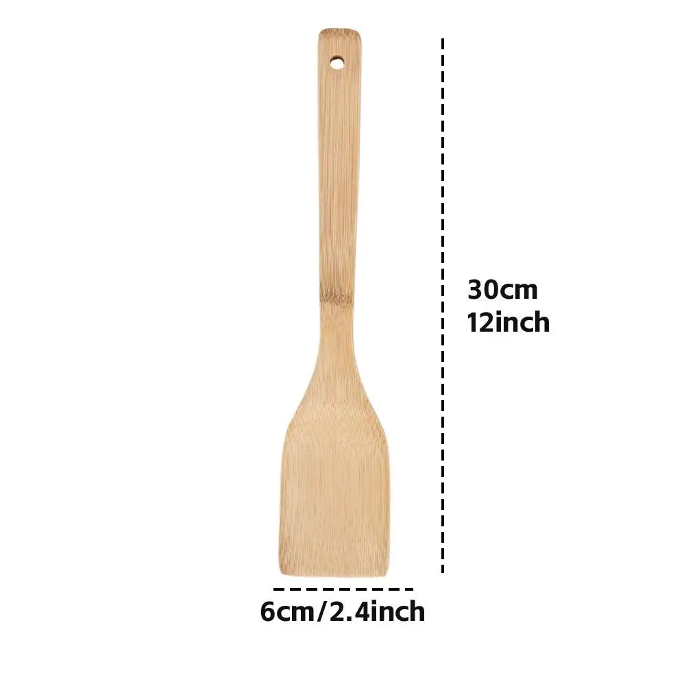 Ensemble d'ustensiles de cuisine en bois, spatule de cuisine en bambou, cuillères, outils à Long manche, miel, café, lait, cuillère à café, épices, condiments