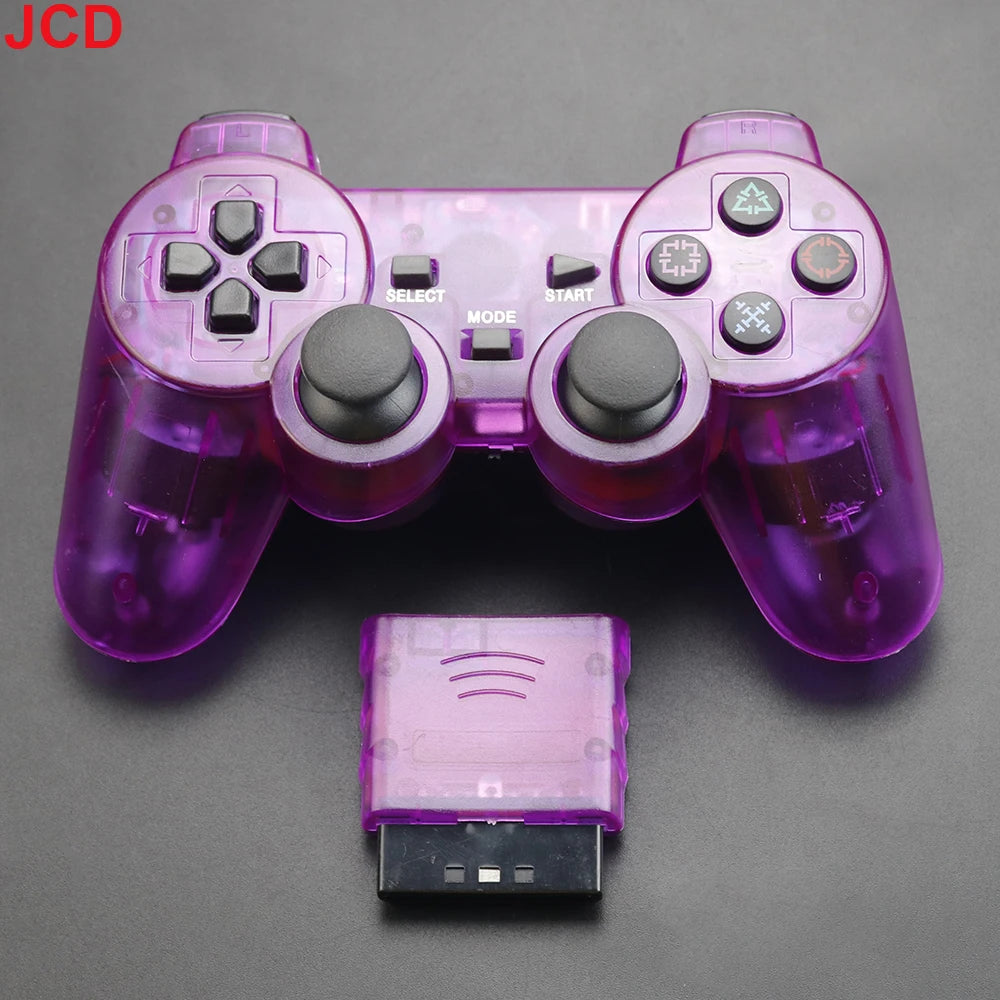 JCD 1 pièces manette de jeu sans fil pour Console PS2 manette 2.4G Double Vibration choc Joypad USB contrôleur de jeu pour PC