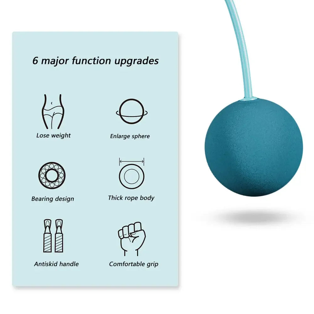 Avec balle lourde corde à sauter sans fil Yoga boxe sport et Fitness entraînement aérobic corde à sauter rapide Portable pour femme, homme