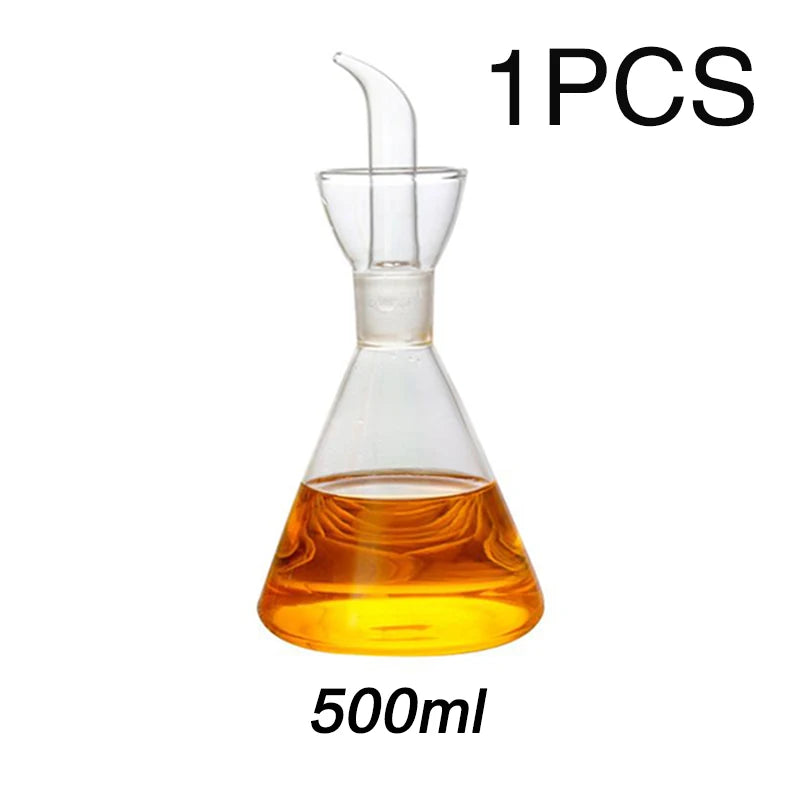 Pot d'huile en verre à haute teneur en Borosilicate, Pots d'huile et de vinaigre anti-fuite pour la cuisine, Pot de Sauce soja, réservoir d'huile, bouteille d'huile d'assaisonnement