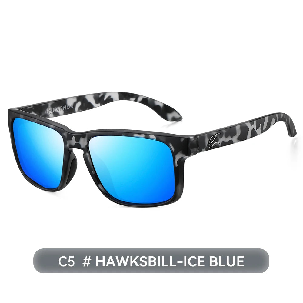 Kaenon Classic Square Polarized Unisex Medium Size Photochromic Sunglasses Grey Sunglasses