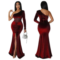 Women's long evening dresses, party wear, birthday dresses, autumn clothing, 2022
