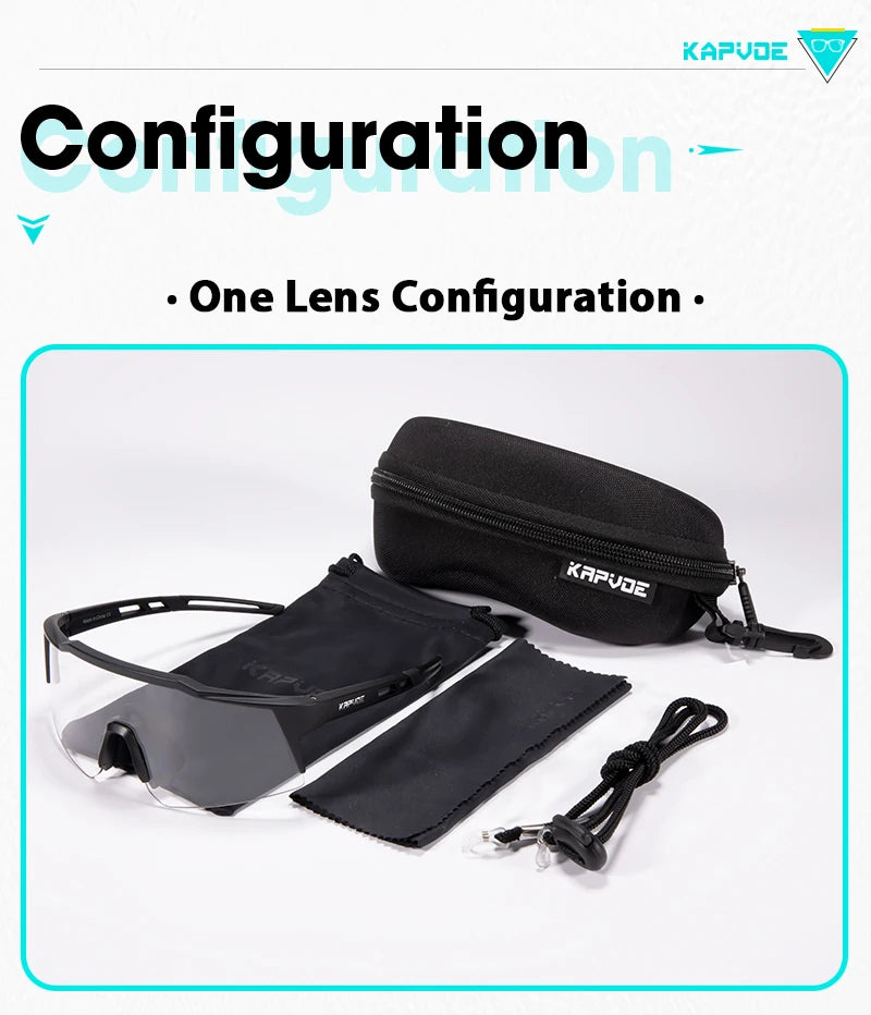 Kapvoe-Lunettes de soleil photochromiques pour enfants, lunettes de vélo de sport, lunettes de vélo d'extérieur pour garçons et filles, lunettes pour adolescents, UV400