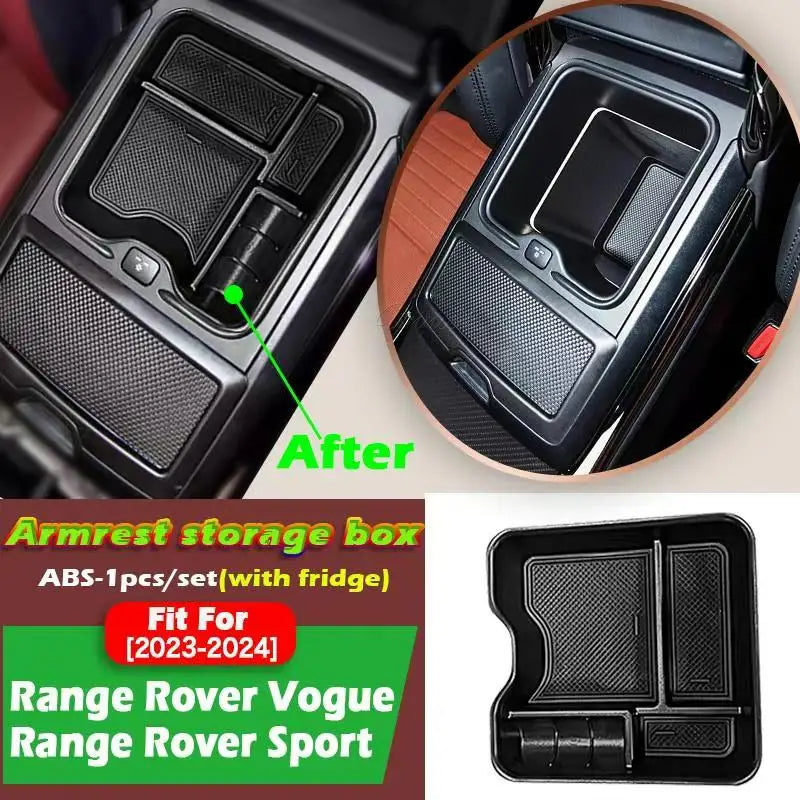 Range Rover-Boîte de rangement pour console centrale de sport, espace bien rangé, valeur d'accoudoir, fournitures de rangement