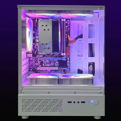 PC de jeu avec processeur A8-7680/512G SSD/16GB RAM 3200 mo DDR3/Windows 11 HD graphiques blanc pc gamer jeu mini pc