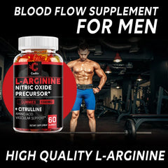 Supplément L-Arginine - Renforce les muscles et soutient le flux sanguin, la circulation, la livraison et le pompage des nutriments
