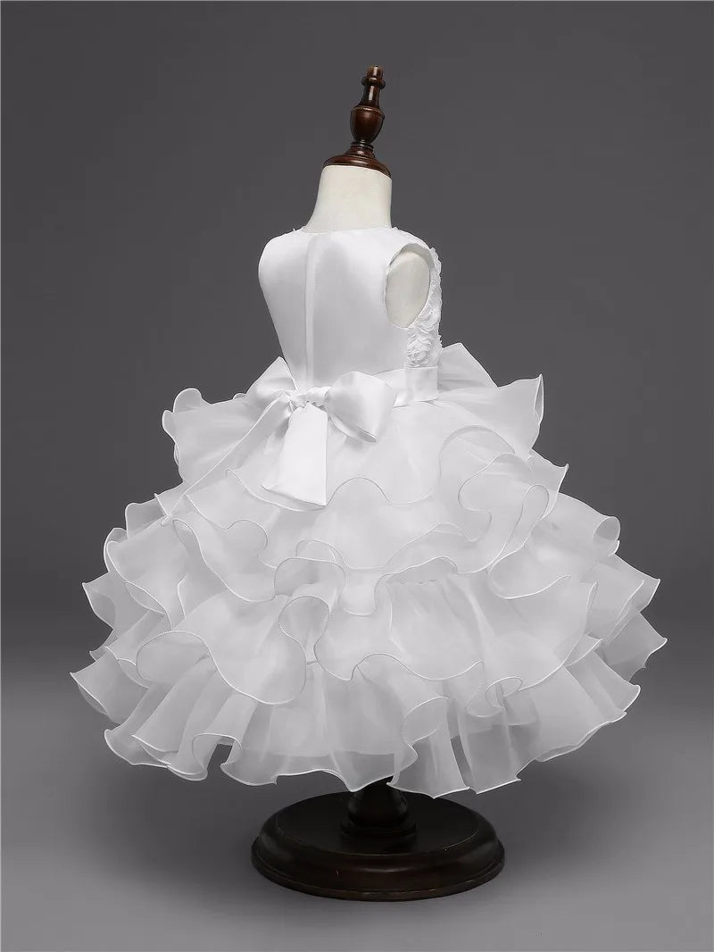 Robe de demoiselle d'honneur pour mariage, tenues d'anniversaire pour bébés filles de 2 à 8 ans, robes de première Communion pour enfants, vêtements de fête pour enfants
