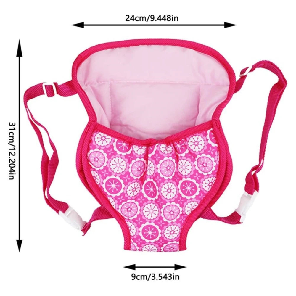Sac à dos porte-poupée en peluche pour poupée, accessoires de poupée, porte-avant/arrière avec sangles, accessoires de poupée pour nouveau-né de 43cm, paquets sortants