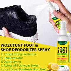 Spray désodorisant pour chaussures de pied, 100ml, parfum de citron, odeur de choc, élimination des déodorants Nemesis, antibactérien, rafraîchissant, désodorisant