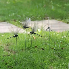 Outdoor Mosquito Repellent Simulation Stick, Dragonfly, Dragonfly Repellent Artifact, Dragonfly Stakes, Yard Plant, Lawn Decoration