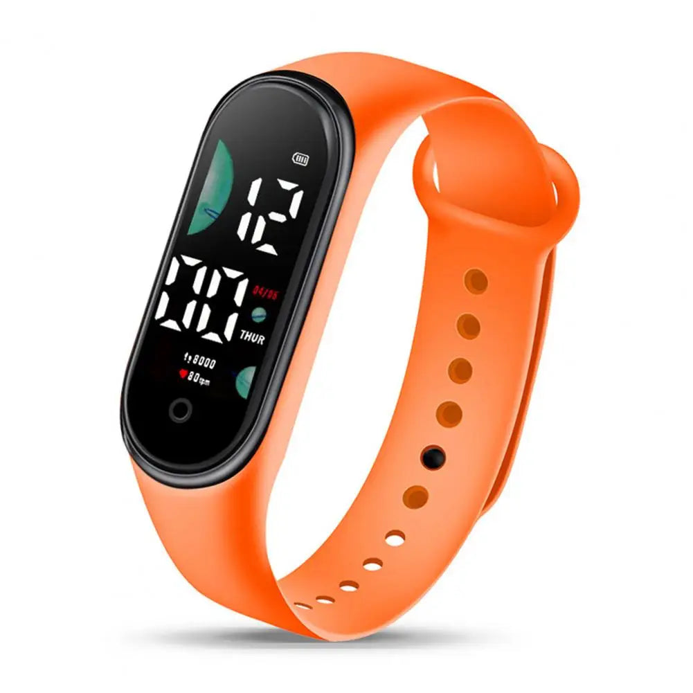 Montre de sport électronique pour enfants, étanche, grand écran de police, affichage LED, Shoous, date automatique, calendrier complet, montre numérique