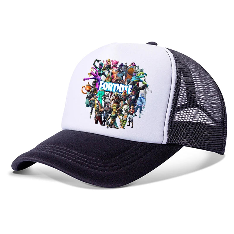 Casquette de Baseball Fortnites pour enfants, chapeau imprimé de jeu de dessin animé pour garçons, chapeau de soleil d'été en plein air, casquette à visière réglable, cadeaux pour enfants, nouvelle collection