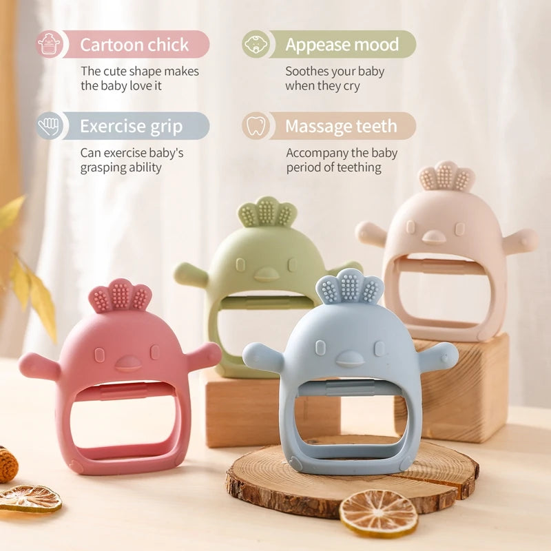 Anneau de dentition en Silicone pour bébé de 0 à 6 mois, 1 pièce, accessoires d'allaitement, anneaux de dentition Kawaii, bijoux d'allaitement, accessoires de dentition, jouets à mâcher pour bébé
