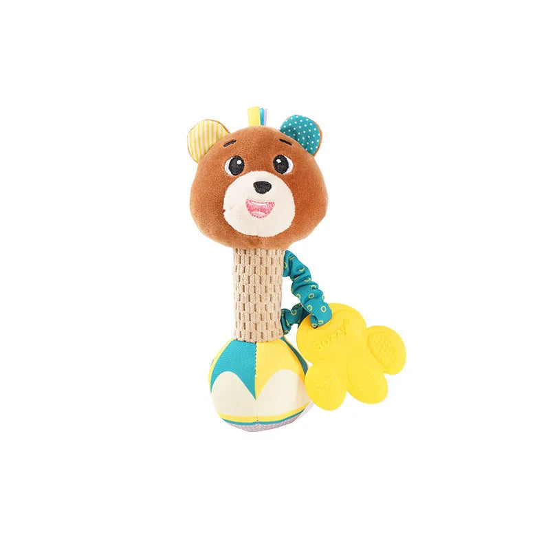 Hochets pour bébé, Animal en peluche doux, poignée à main, jouets pour bébé, Shaker froissé, grinçant, jouets apaisants sensoriels, cadeaux pour tout-petits
