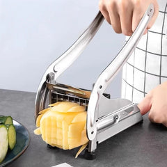 Stainless Steel French Fry Cutter, Manual Potato Slicer for Home Use, Multifunctional Vegetable Slicer for Cucumber and Carrots