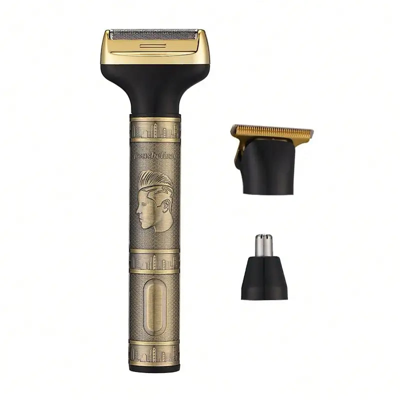 Professional 3-in-1 grooming kit for men: trim, shave, and style with a cordless electric razor