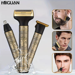 Professional 3-in-1 grooming kit for men: trim, shave, and style with a cordless electric razor