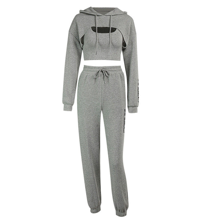Fashion Printed Sports Three Piece Suit