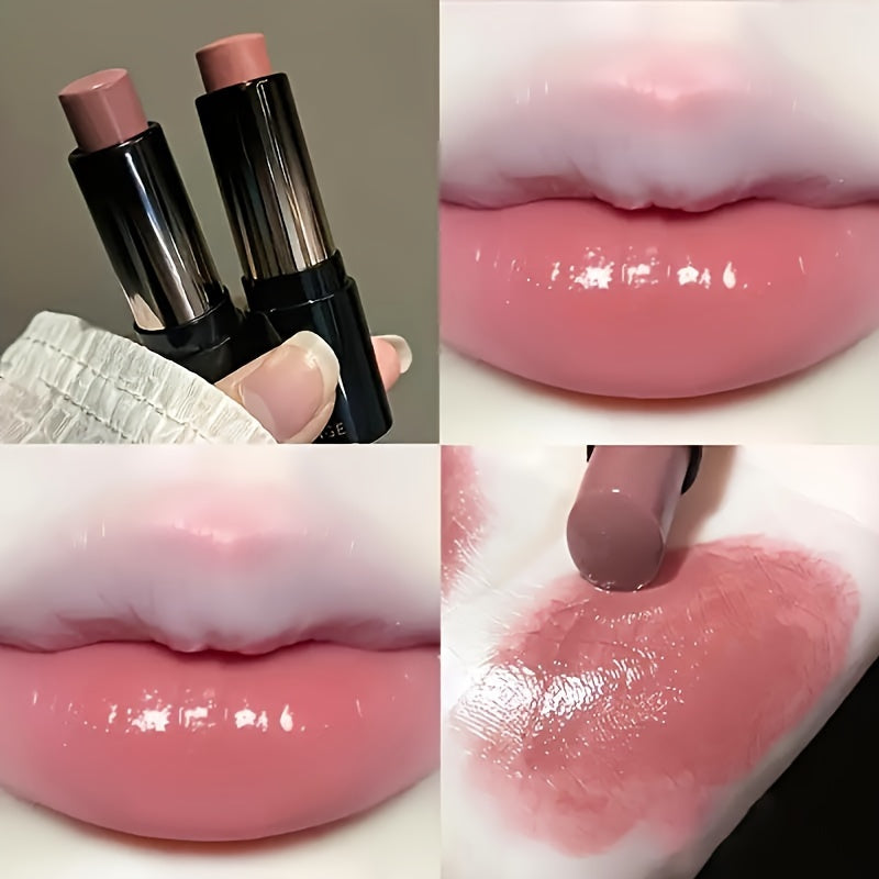 1pc, Dewy Glossy Lipstick, Long-Lasting & Non-Sticky, Mirror Shine Lip Gloss, Moisturizing, Perfect For Daily Use & Mother's Day Gift, Red-Brown Shades