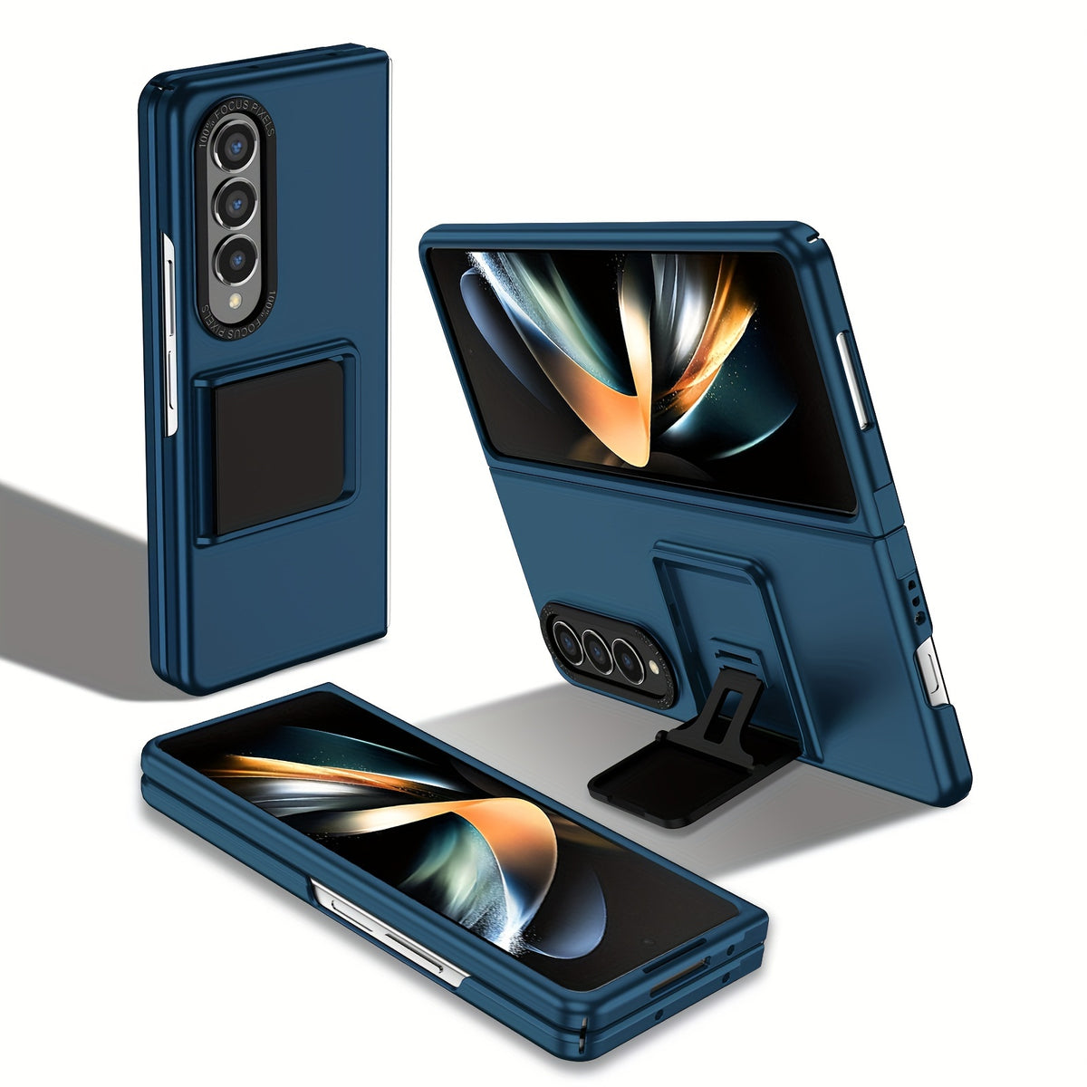 Suitable For Samsung Galaxy ZFold5/4 Phone Case Folding Screen Fold3 Gear Support ZFlip4/5 Anti-fall Protective Cover