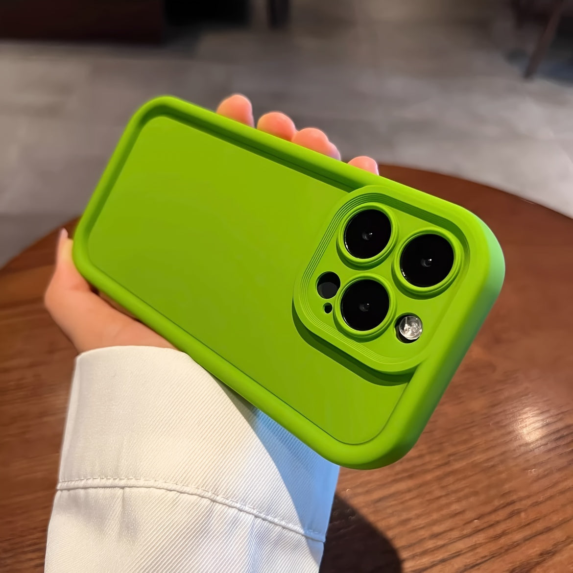 Luxurious Solid Color Shockproof Phone Case Compatible with Apple Iphone 15, 14, 13, 12, 11 Pro Max, 14, 15 Plus, Featuring Camera Protection And Accessory Coverage.