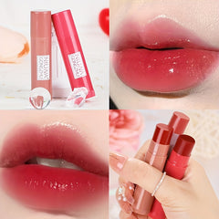 3 Colors Lipstick, Long-lasting Highly Colorful Rendering Waterproof Lip Gloss, Moisturizing And Hydrating Lip Balm, 1pc And 3pcs Ladies Makeup Set Contain Plant Squalane
