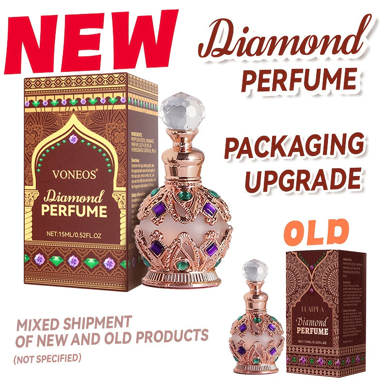 15ml/0.5oz Dubai-inspired Arabic Women's Perfume Oil: Classic Golden, Long-lasting Alluring, Crown Premium Dropper, Fresh Floral (lemon, Vanilla, Jasmine, Rose, Amber & Musk), Plant-based, for Dates/parties/daily Use, Great G