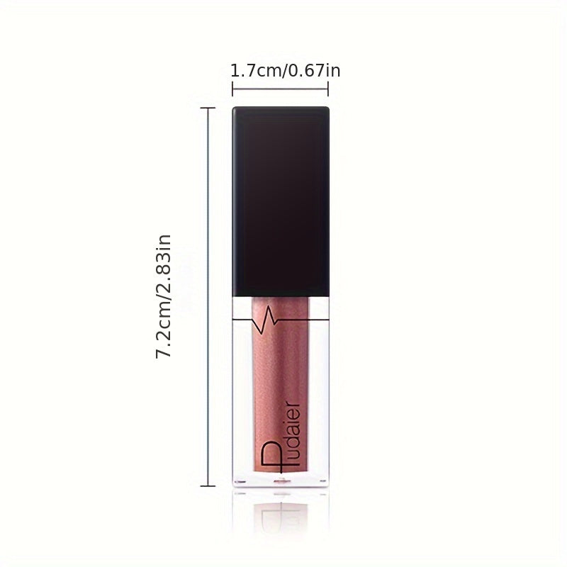 Luxurious Shimmer Glitter Lip Gloss - Moisturizing, Long-Lasting Diamond Shine for All Skin Types, Berry Hue