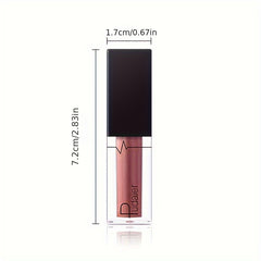 Luxurious Shimmer Glitter Lip Gloss - Moisturizing, Long-Lasting Diamond Shine for All Skin Types, Berry Hue