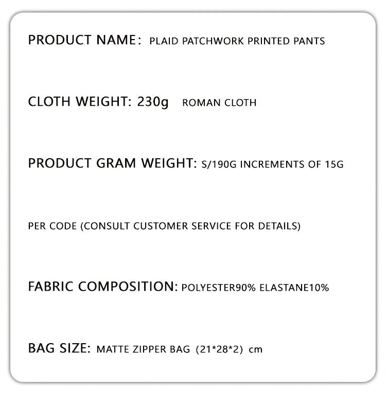 Women's Outdoor Sports Recommended Plaid Print Long Pants, Polyester and Elastane Blend, Machine Washable - Spring/Summer, 2024 Hot Deal, Plaid Print, Outdoor Sports, Women's Pants