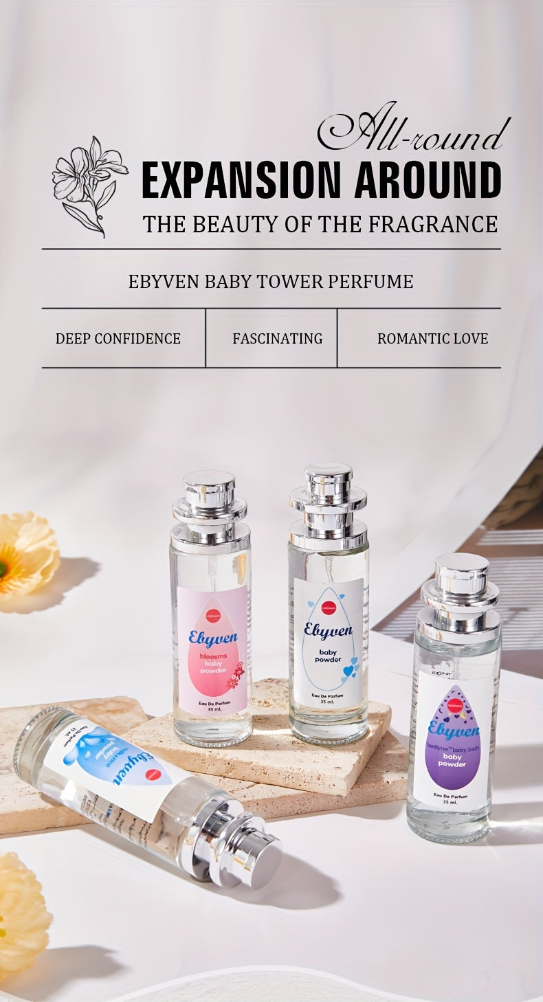 Elyuen Women's Perfume - Floral, Vanilla, Lavender, Cherry Blossom - Elegant Pink/Blue/Purple/White Bottles - Alcohol-Based Long-Lasting Fragrance (10-20% concentration) - BPA-Free - Everyday &amp; Special Occasion Women's Perfum