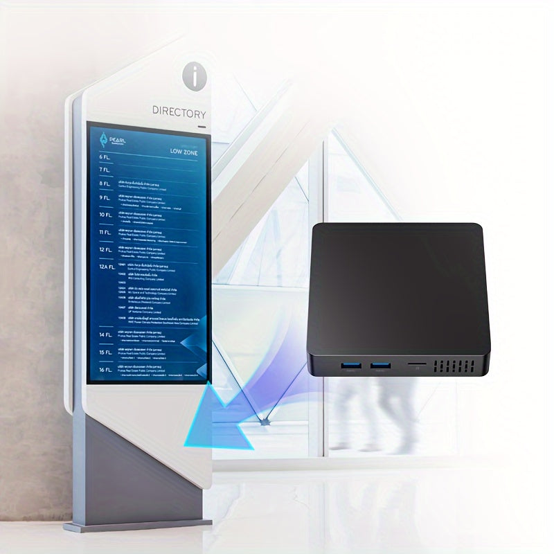 Mini PC CPU J3710 8GB RAM 128GB EMMC Mini Gaming Computer - Windows Home/Business Mini Desktop, Mini pc cheap, for Home Office Printers Digital Signage IoT Terminal Educational Mini Gaming Computer, mini desktop computer