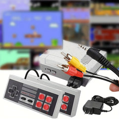 Best Home Gift Wired Mini Two-Player Entertainment System, Evoking Fond Memories - Red And White Design. Enjoy A Joyful Holiday With Your Family.