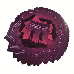 64-Card Lovers Messages Oracle Deck - Romantic Couple Silhouette Design, Love & Relationships Divination Cards, Twin Flames Fortune Telling Game, Ideal Christmas Gift for Ages 14+