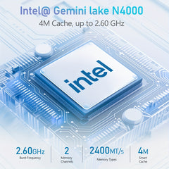 KG1 Mini PC N4000 (up To 2.6GHz), Mini Computer 8GB LPDDR4 RAM/128GB EMMC, Mini Desktop Computer Support 4K Dual Display