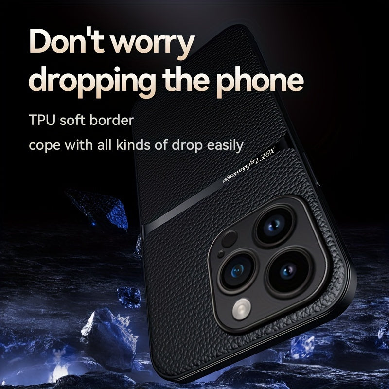 New Arrival Luxury Magnetic Soft Phone Case for iPhone 15 Pro Max Plus, 14 Pro Max Plus, 11, 13, 12 Pro Max - Shockproof, Lens Protection, Artificial Leather Back Cover - Durable, Stylish, and Protective Accessory