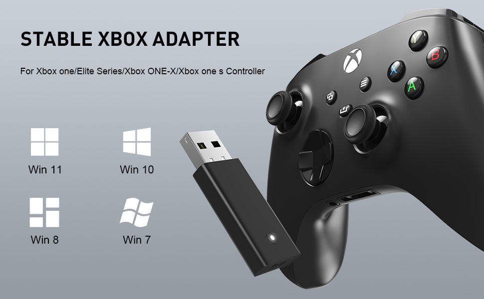 Adaptateur récepteur USB sans fil d'origine pour Xbox One 2e génération pour Xbox One 2e Xbox One 1er pour système Windows 10, PC portable