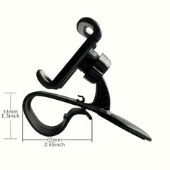 [1pc Universal Phone Holder Mount] dolwao 1pc Universal Car Phone Holder Mount Clip Dashboard Easy Installation Non-Slip Stand for iPhone, for Xiaomi, Oppo, for VIVO, for SamSung, OnePlus - Durable ABS Material, No Battery Re