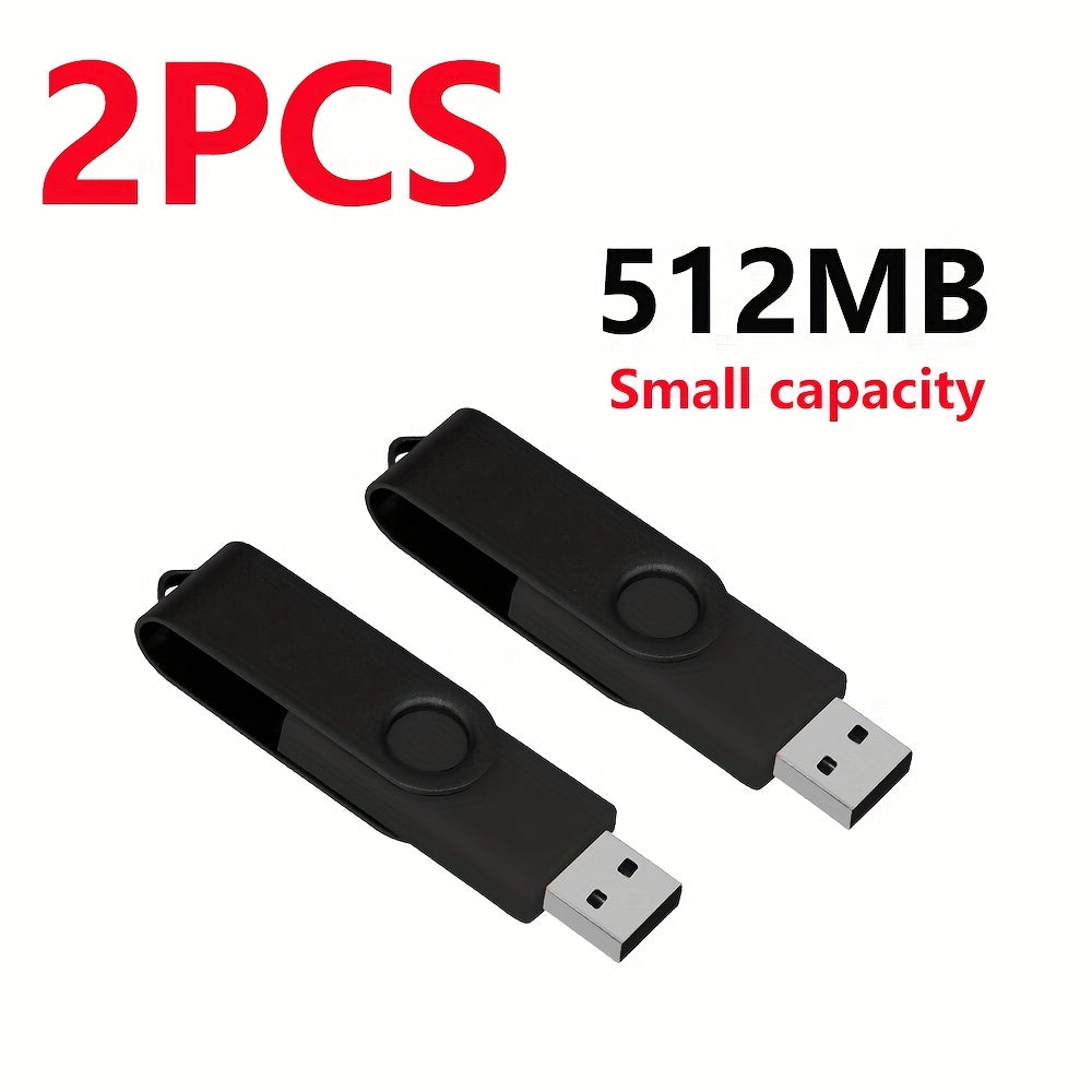 2pcs High-Speed USB 2.0 Flash Drives - Metal Pen Design, Secure Storage for PC/Laptop/Tablet/Mobile Phone, Car Audio & Game Console Compatible - Sizes: 8GB to 64MB