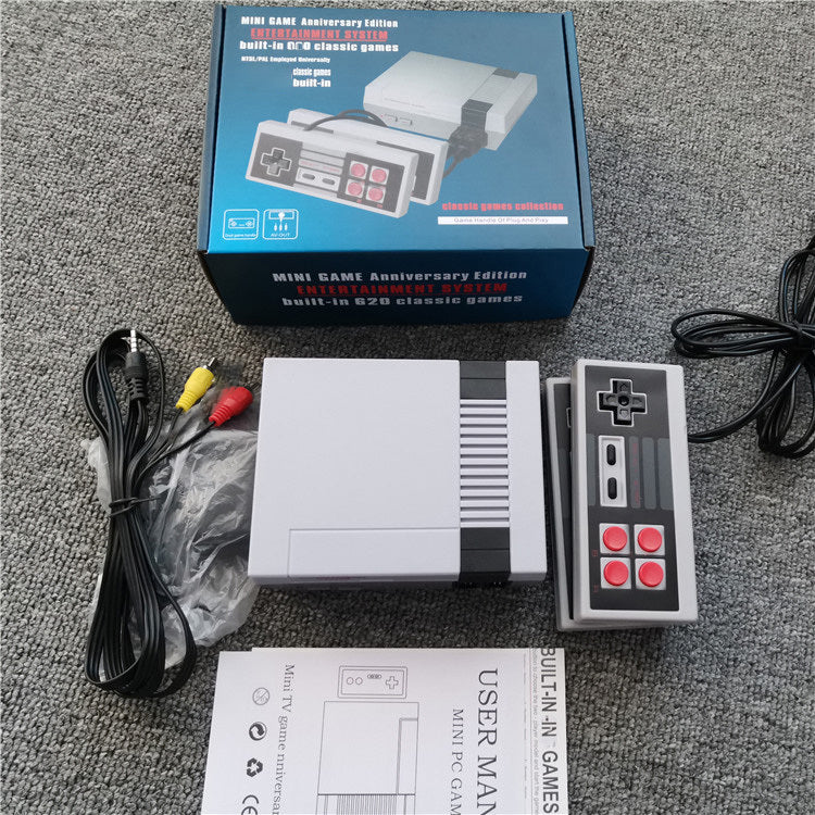 Best home Gift -Wired mini game console classic nostalgic double fight retro home red and white machine-Best holiday gift -The perfect gift for families and children