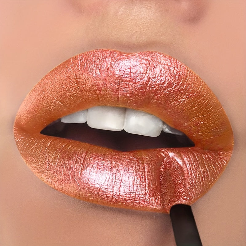 Luxurious Shimmer Glitter Lip Gloss - Moisturizing, Long-Lasting Diamond Shine for All Skin Types, Berry Hue