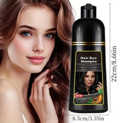 ITSRT Hair Dye Shampoo, 3 In 1 Hair Dye Shampoo +100% White Hair Coverage - White Hair Shampoo With Herbal Ingredients, Suitable For Women And Men, Lasting Coverage, Valentine'S Day, Gift For Mom, Gift For Girlfriend, Surpris