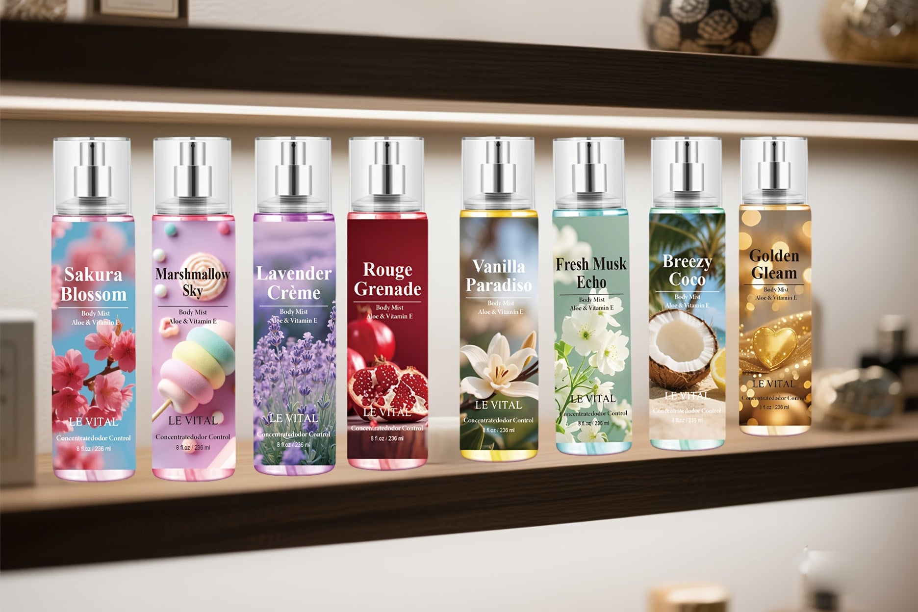 20 Long-Lasting Women's Perfume Sprays - 7-8 Hours Floral Sweet Scent - Travel-Friendly Hair & Body Fragrance, Birthday/Valentine's Gift - Long-Lasting Scent Unisex Confidence-Boosting Design Perfect For Beach Dates, Pool Par