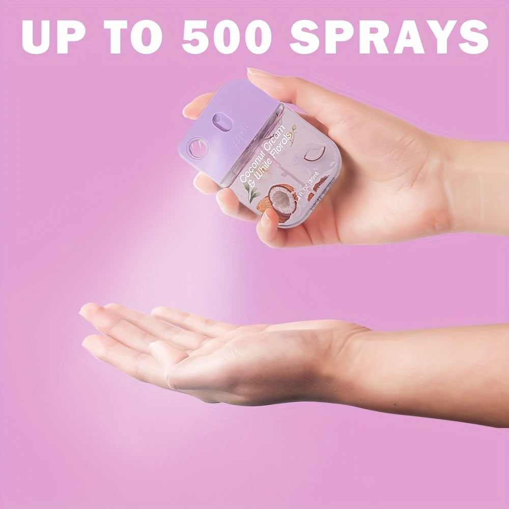 Portable Aloe Vera Power Mist Hand Fragrance Spray, Hydrating Mini Perfume, Fresh Fruity Scent That Leaves Hands Cleaning, Hydrated, And Delicately Scented. No-Rinse, Travel Size for All Ages - Ideal for Outdoor Activities, H