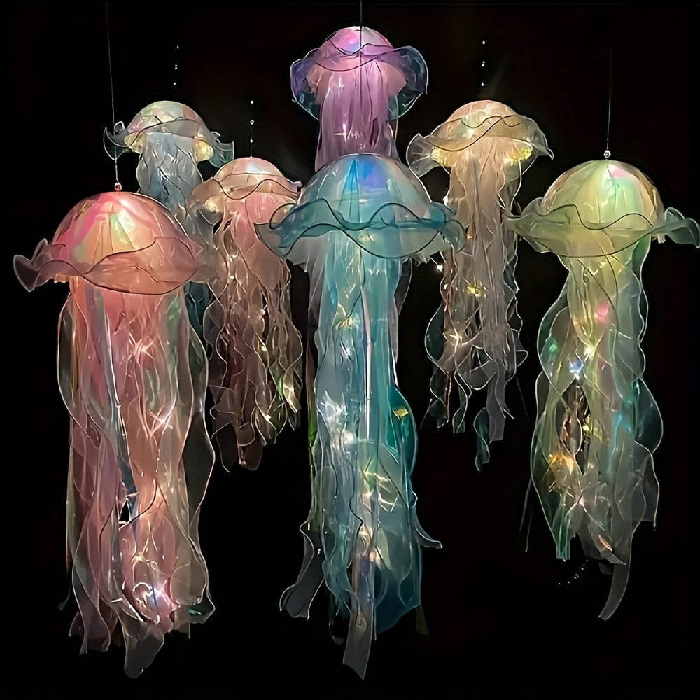 2pcs The Glowing Jellyfish Decorative Lamp Can Be Used for Courtyard, Garden, Tree, Lawn Decoration, And Holiday Party Activities