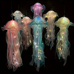 2pcs The Glowing Jellyfish Decorative Lamp Can Be Used for Courtyard, Garden, Tree, Lawn Decoration, And Holiday Party Activities