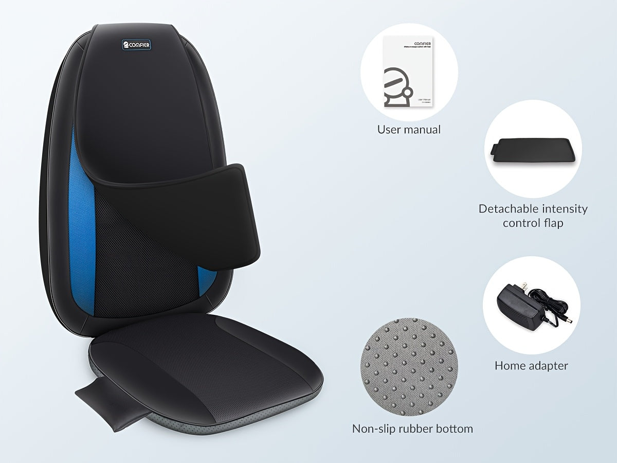 Comfier Shiatsu Back Massager With Heat, Massage Seat Cushion For Full Back, Electric Body Massager For Home Or Office Seat Use, Father'S Day And Mother'S Day Gift, Perfect Birthday Gift For Men And Women