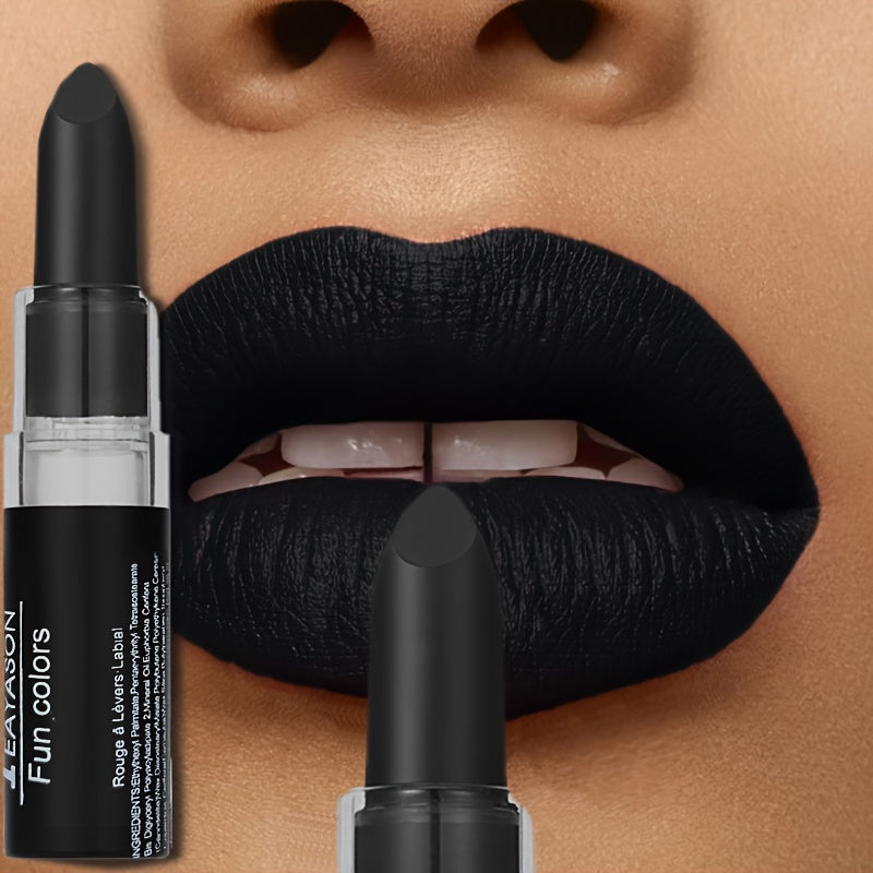 1 Set: Dark Style Matte Lipstick, Waterproof Eyeliner & Eyeshadow Pen Trio - Long-Lasting, Plant-Based Squalane Halloween Makeup Kit for Bold & Dramatic Looks